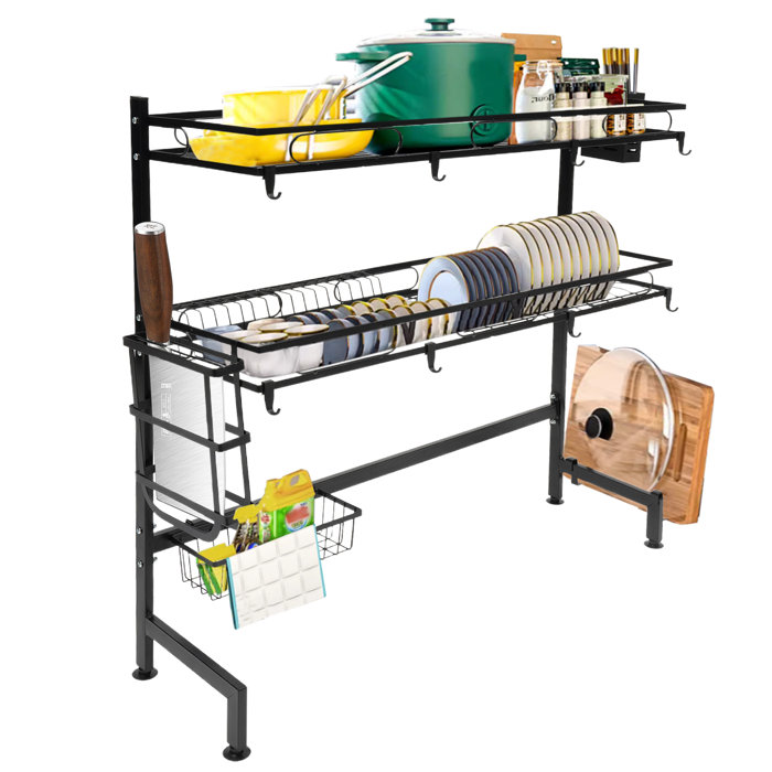 YXSUN Steel Over The Sink Dish Rack Wayfair